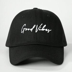 Black 'Good Vibes' Cap